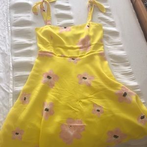 Zara yellow dress
